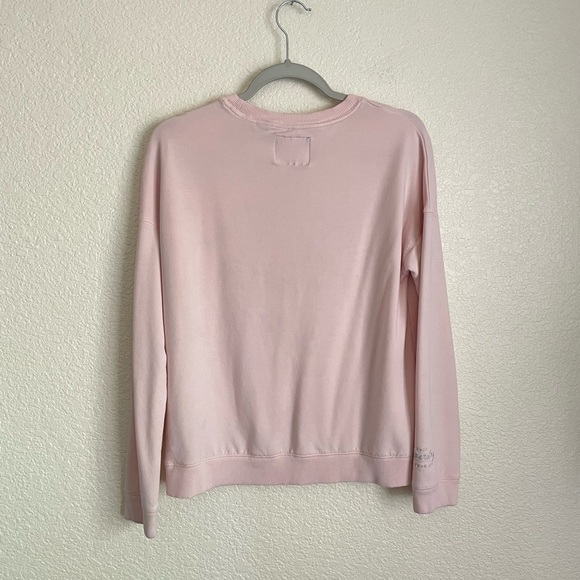 Superdry Women’s Lucy Lounge Embroidered Crewneck Sweatshirt 6 Rose Pink - Picture 5 of 13